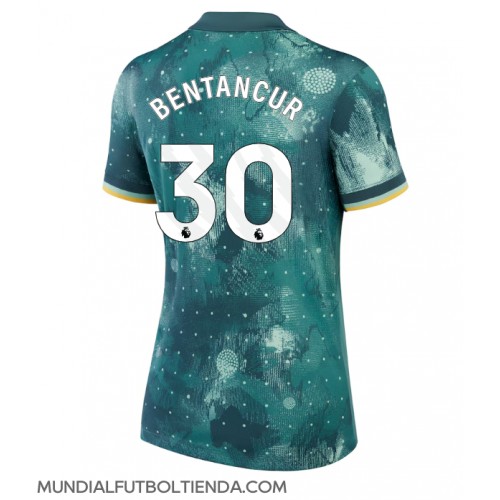 Camiseta Tottenham Hotspur Rodrigo Bentancur #30 Tercera Equipación Replica 2024-25 para mujer mangas cortas